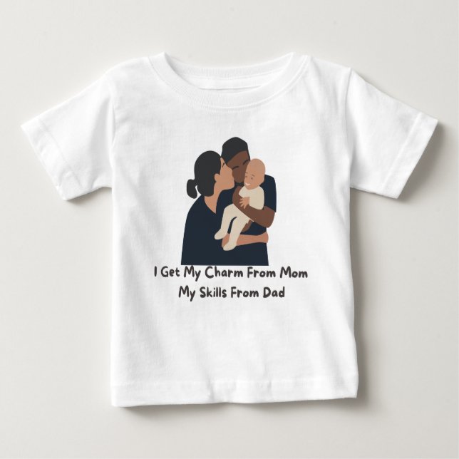 👶 "Ich bekomme meinen Charm aus der Mama, meine F Baby T-shirt (Vorderseite)