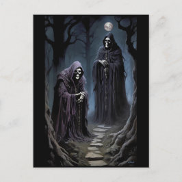 Ich bekomme Schüttelfrost im blauen Mondschein Postkarte