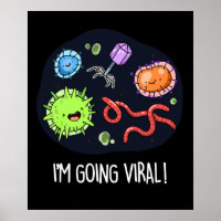 Ich bekomme virale Funny Virus Pun Dark BG