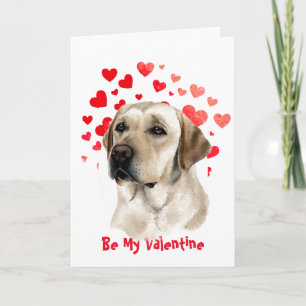 Ich belle dich Golden Retriever Hund Valentinstag Feiertagskarte