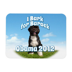 Ich belle für Barack, BO der erste Hund Obama Magnet