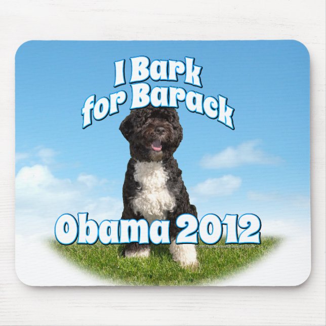 Ich belle für Barack, BO der erste Hund Obama Mousepad (Vorne)