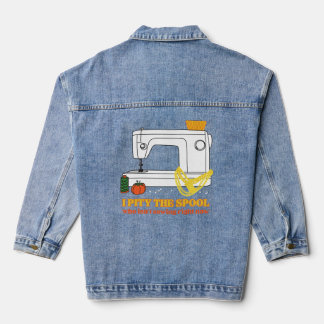 Ich bemitleide die Spule - Denim-Jacke Jeansjacke