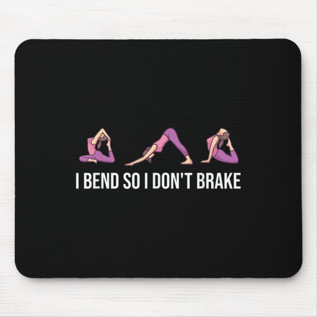 Ich benne also nicht das lustige Yoga-Sprichwort f Mousepad (Vorne)