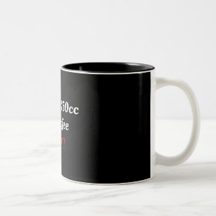 Ich benötige 250cc von Kaffee Notfall! Zweifarbige Tasse