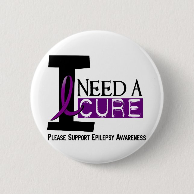 ICH BENÖTIGE eine EPILEPSIE T - Shirts der Button (Vorderseite)