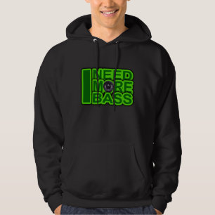 ICH BENÖTIGE MEHR BASS-Grün - Hoodie