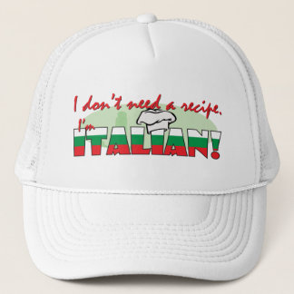 Ich benötige nicht ein Rezept, das ich italienisch Truckerkappe