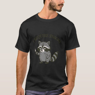 Ich benötige Snacks Waschbär Lustig Männer Frauen T-Shirt