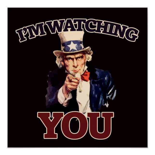 Ich beobachte DICH Poster (Vorderseite)