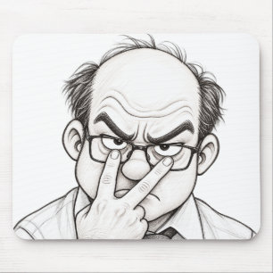 Ich beobachte Humor bei der Arbeit Mousepad