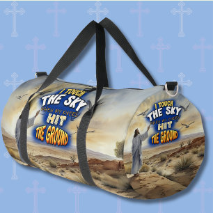 Ich berühre den Himmel, wenn meine Knie den Boden  Duffle Bag