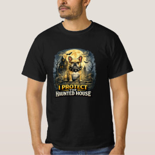 Ich beschütze das Spukhaus Französische Bulldogge T-Shirt