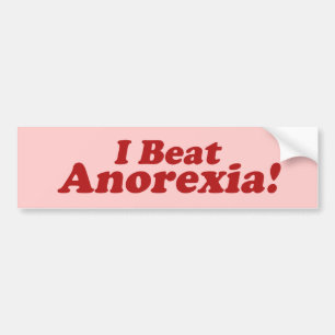Ich besiege Anorexia! Autoaufkleber