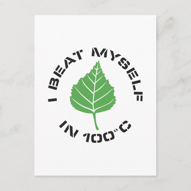 Ich besiege meine Postkarte (Vorderseite)