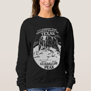 Ich bestieg den Guadalupe Peak, den höchsten Punkt Sweatshirt