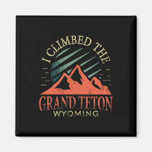 Ich bestieg die Grand Teton Klettertour Wandern Gr Magnet