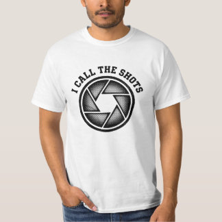 Ich bestimme, lustiger Fotograf, Kamerablende T-Shirt