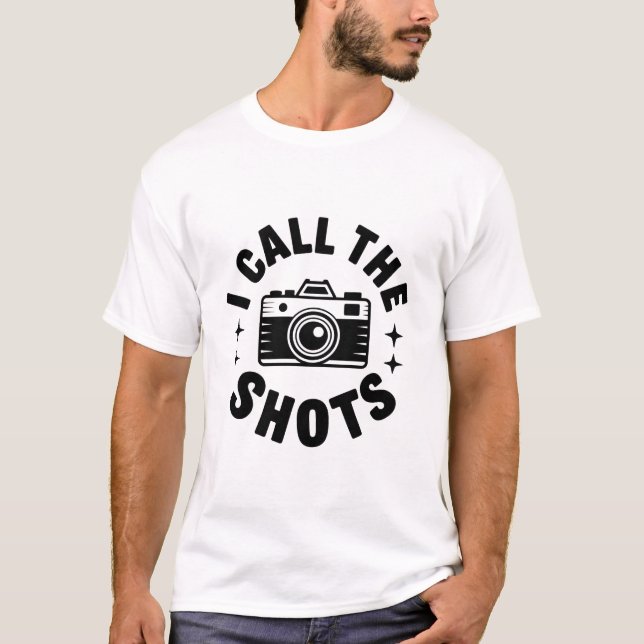 Ich bestimme, wo es langgeht Kamera-Witz T-Shirt (Vorderseite)