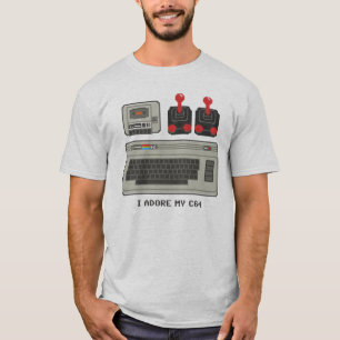 Ich bete meinen C64 an! 8bit T-Shirt Commodore 64
