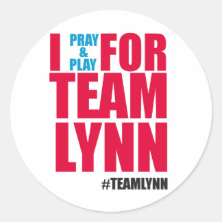 Ich bete und spiele für Team Lynn Sticker