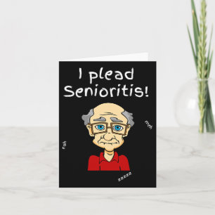 Ich betone Senioristis. Alter Senior Mann Frau Alt Karte