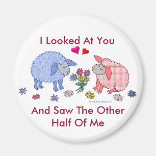 Ich betrachtete Sie und sah die andere Hälfte von Magnet