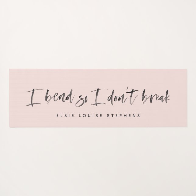 Ich beuge mich, damit ich keine Yogamattel kaputt  Yogamatte (Rückseite (Horizontal))