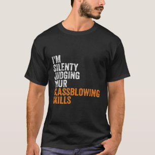 Ich beurteile deine Brillenblasen-Brille schweigen T-Shirt