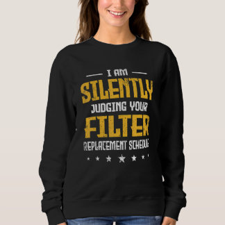 Ich beurteile still und leise die Retro Ihres Filt Sweatshirt