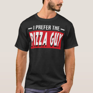 Ich bevorzuge den Pizza-Typen Lustiger Lebensmitte T-Shirt