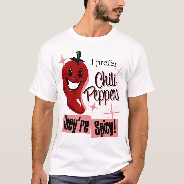 Ich bevorzuge die Chili-Paprikaschoten heißes N T-Shirt (Vorderseite)