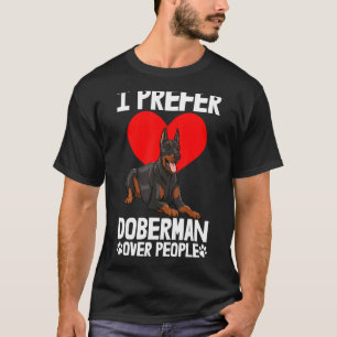 Ich bevorzuge Dobermann gegenüber Menschen Männer T-Shirt