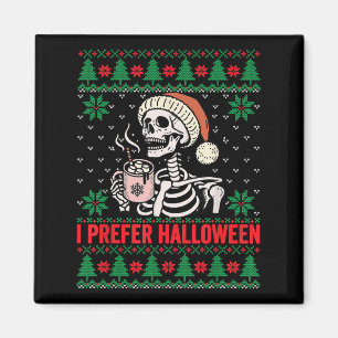 Ich bevorzuge Halloween Weihnachtskraut Weihnachts Magnet