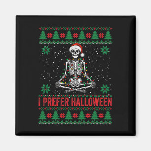 Ich bevorzuge Halloween Weihnachtskraut Weihnachts Magnet