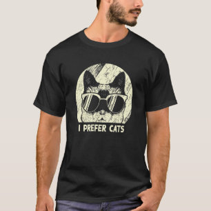 Ich bevorzuge Katzen Introvertierte Katze Antiso T-Shirt