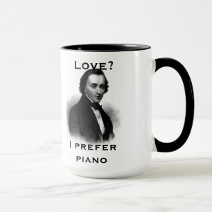 "Ich bevorzuge Klavier" Tasse