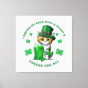 Ich bevorzuge mein Kale mit einem stillen K-Funny  Leinwanddruck