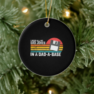 Ich bewahre all meine Papa-Witze in einer Papa-Dat Keramik Ornament