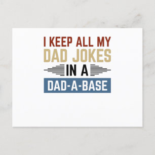 Ich Bewahre Alle Meine Papa-Witze In Einer Papa-Da Postkarte