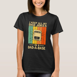 Ich Bewahre Alle Meine Papa-Witze In Einer Papa-Wi T-Shirt