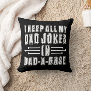 Ich Bewahre Alle Meine Papa-Witze In Papa-Basis Au Kissen