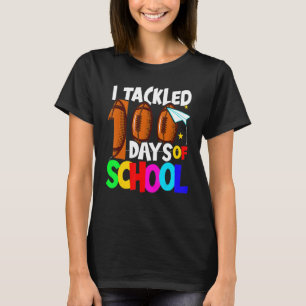 Ich bewältigte 100 Tage Schul-Fußball 100. Tag B T-Shirt