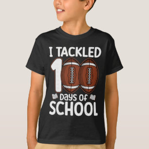 Ich bewältigte 100 Tage Schulverkäufer Kinder Lehr T-Shirt