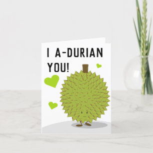 Ich bewundere euch den Durian-Cartoon Feiertagskarte