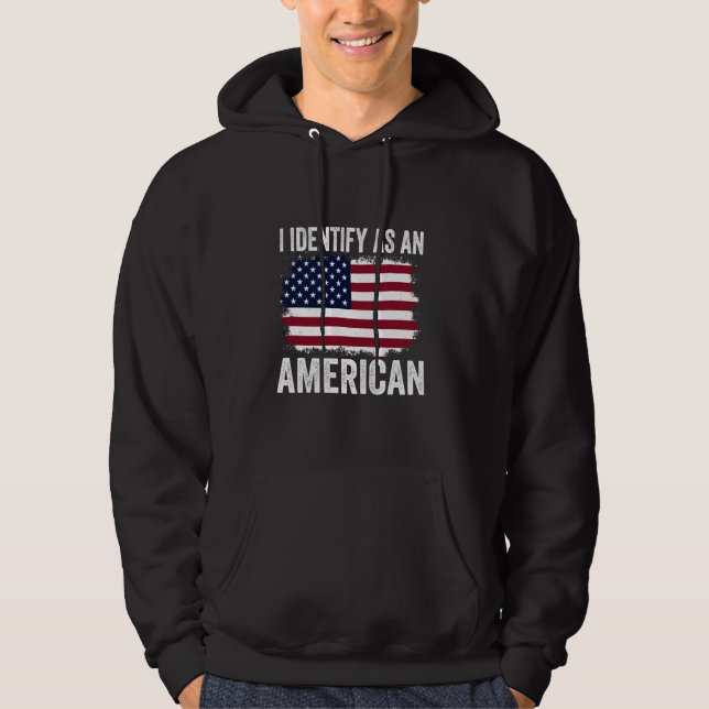 Ich bezeichne die US-Flagge als eine amerikanische Hoodie (Vorderseite)