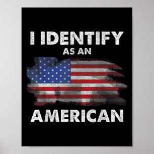 Ich bezeichne die US-Flagge als eine amerikanische Poster