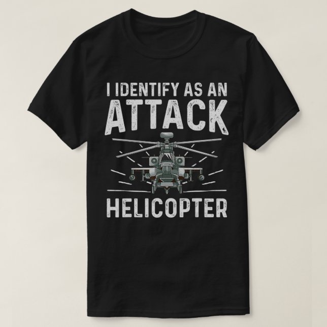 Ich bezeichne es als Angriffshubschrauber-Funny-Ge T-Shirt (Design vorne)