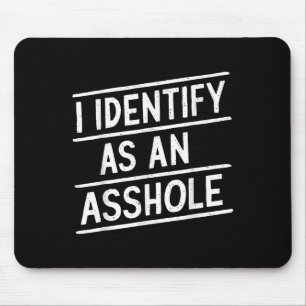Ich bezeichne mich als eine hölzerne, lustige Sark Mousepad