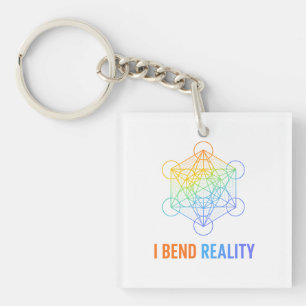Ich biege die Realität – Heilige Geometrie Energie Schlüsselanhänger